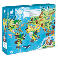 Janod - Endangered Animals 200 Pcs Puzzle