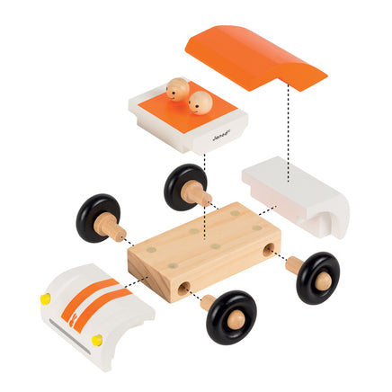 Janod Magnetic Roadster car - Dreampiece Educational Store