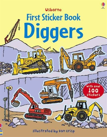 Usborne's First Sticker Book- Diggers - Dreampiece Educational Store