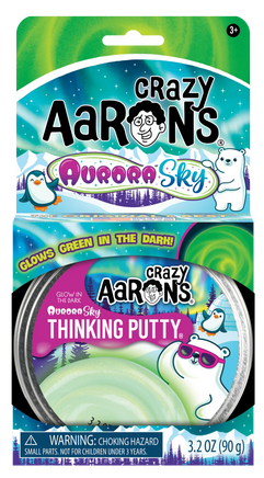 Crazy Aaron's - Aurora Sky (Thinking Putty 4" Tin) (New!) - Dreampiece Educational Store