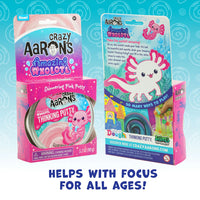 Crazy Aaron's - Amazing Axolotl (Thinking Putty 4" Tin) (New!)