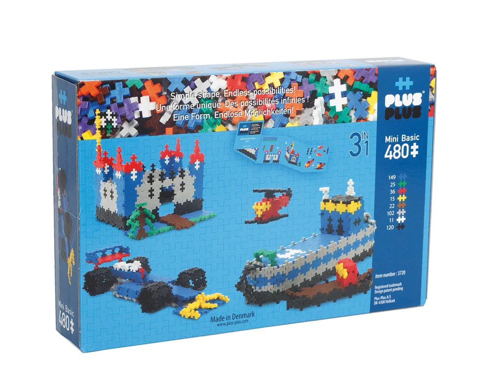 Plus-Plus - Basic 480 Pcs 3 in 1| Dreampiece Educational Store