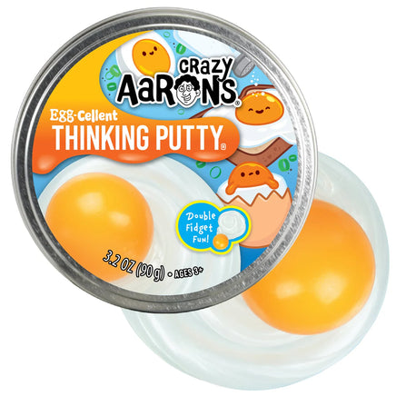Crazy Aaron's - Eggcellent (Thinking Putty 4" Tin) (New!) - Dreampiece Educational Store