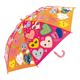 Floss & Rock Large Colour Changing Umbrella - Hearts (New!)