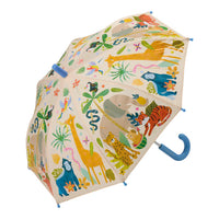 Floss & Rock Colour Changing Umbrella - Jungle (New Design)
