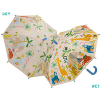 Floss & Rock Colour Changing Umbrella - Jungle (New Design)