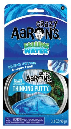 Crazy Aaron's - Falling Water Liquid Glass (Thinking Putty 4" Tin) (New!) - Dreampiece Educational Store
