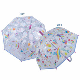 Floss & Rock Colour Changing Umbrella - Fantasy Transparent (2023 New!)