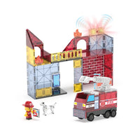 MAGNA-TILES - Fire Station - 50 Piece (2025 New!)