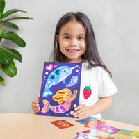 Tiger Tribe Foil Art - Ocean Magic