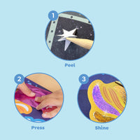 Tiger Tribe Foil Art - Ocean Magic