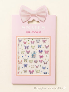 Snails Nail Sticker - Butterfly Garden (New design!)