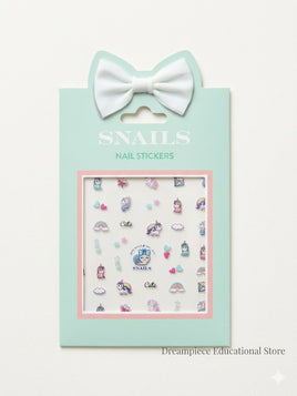 Snails Nail Sticker - Unicorn Queen (New design!)