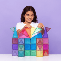 Connetix Glitter Castle Pack 48 pc (2025 NEW!)