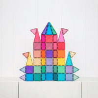 Connetix Glitter Castle Pack 48 pc (2025 NEW!)