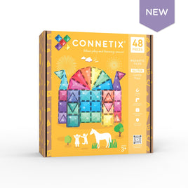 Connetix Glitter Castle Pack 48 pc (2025 NEW!)