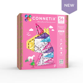 Connetix Glitter Unicorn Pack 56 pc (2025 NEW!)