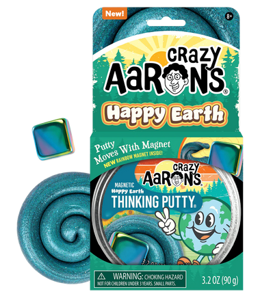 Crazy Aaron's - Happy Earth Magnetic (Thinking Putty 4" Tin) (New!) - Dreampiece Educational Store