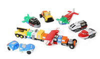 Popular Playthings Magnetic Mix or Match Vehicles JUMBO SET 1 (Green) 2025 New!