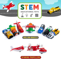 Popular Playthings Magnetic Mix or Match Vehicles JUMBO SET 1 (Green) 2025 New!