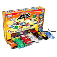 Popular Playthings Magnetic Mix or Match Vehicles JUMBO SET 2 (Orange) 2025 New!