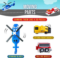 Popular Playthings Magnetic Mix or Match Vehicles JUMBO SET 2 (Orange) 2025 New!