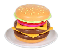 Popular Playthings Magnetic Build & Grill Burger Set