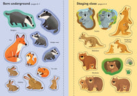 Usborne Little First Stickers Baby Animals