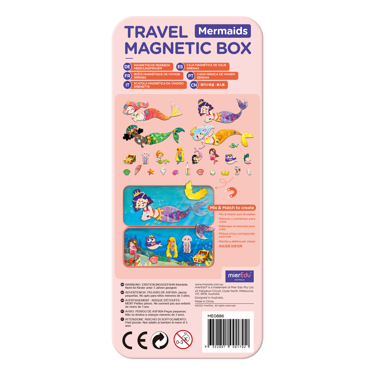 mierEdu Travel Magnetic Box - Mermaids (New!)| Dreampiece Educational Store