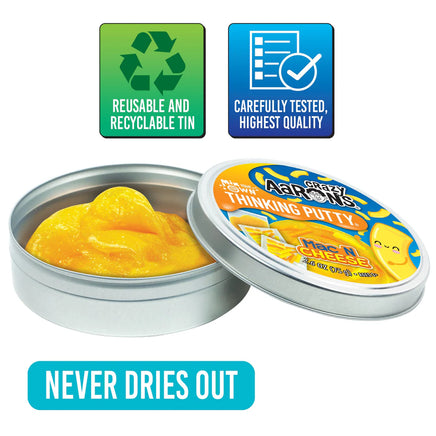 Crazy Aaron's - Mac & Cheese Mix It (Thinking Putty 4" Tin) (New!) - Dreampiece Educational Store