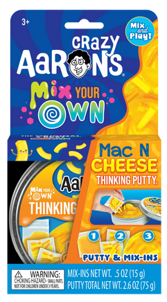 Crazy Aaron's - Mac & Cheese Mix It (Thinking Putty 4" Tin) (New!) - Dreampiece Educational Store