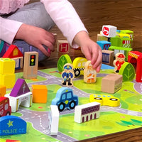 Fat Brain - My Town Block Set 100 pcs