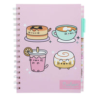 Pusheen Breakfast Club - A5 Notebook with Pen & Sticky Note (Ready Stock, NEW JAN 2024)