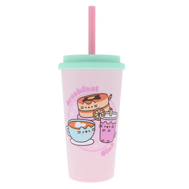 Pusheen Breakfast Club - Beaker & Straw (Ready Stock, New Jan 2024!)