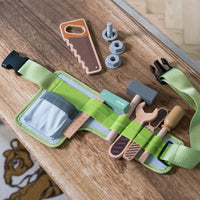 Dantoy - Playful Wood - Tool Belt - 11 pcs (2025 New!)