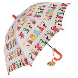 Rex London 儿童雨伞 – 色彩缤纷的生物