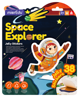 mierEdu Jelly Stickers- Space Explorer (2025 New!)