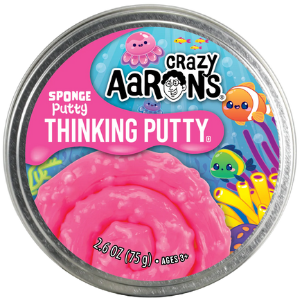 Crazy Aaron's - Sponge Putty (Thinking Putty 4" Tin) (New!) - Dreampiece Educational Store