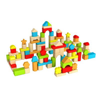 Fat Brain - TimberBlocks 100 Piece Wooden Block Set