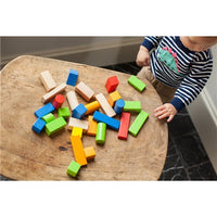 Fat Brain - TimberBlocks 100 Piece Wooden Block Set