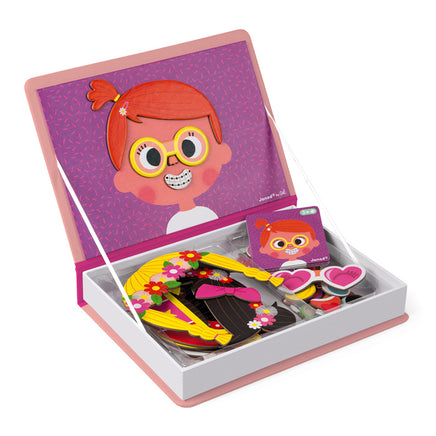Janod - Girls Crazy Faces Magnetibook - Dreampiece Educational Store