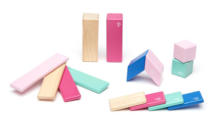 Tegu Magnetic Wood Blocks 14 Pieces - Blossom - Dreampiece Educational Store