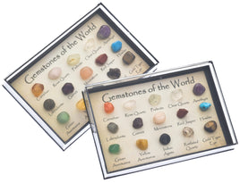 British Fossils - Mini Gem Box/ Gemstones of the World