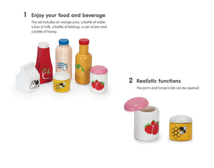 PlanToys - Food & Beverage Set - Dreampiece Educational Store