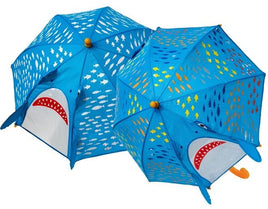 Floss &amp; Rock Parapluie à changement de couleur 3D – Requin (2022 NOUVEAU !)