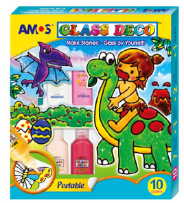 Amos Glass Deco 10 Colours x 22 ml - Dreampiece Educational Store