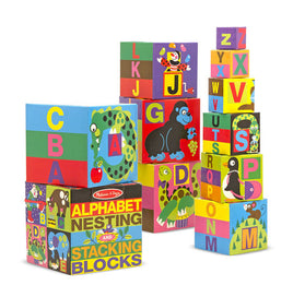 Melissa & Doug- Alphabet Nesting & Stacking Blocks - Dreampiece Educational Store