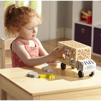 Melissa & Doug- Animal Rescue Shape Sorting Truck/ Wooden Play Set - Dreampiece Educational Store