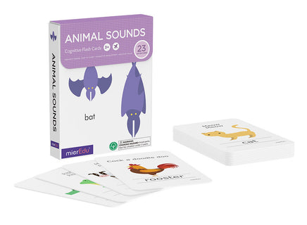 mierEdu Cognitive Flash Cards - Animal Sounds - Dreampiece Educational Store