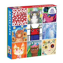 Mudpuppy Puzzle 500 pièces – Chats artistiques